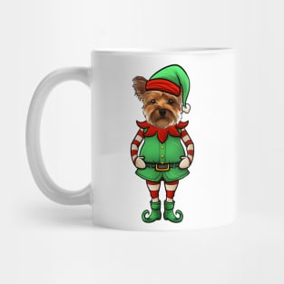 Yorkshire Terrier Christmas Elf Mug